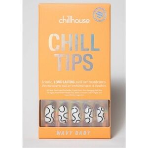 Chillhouse Chill Tips Wavy Baby Press-On Nails - Black and White
